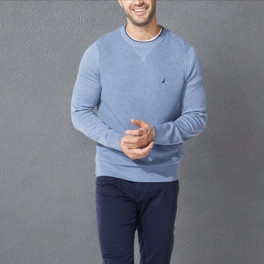 Nautica Ribbed Crewneck Sweater